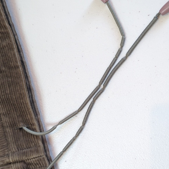 Zara, Trafaluc, Olive Green Corduroy Hooded Jacket. LG - Picture 10 of 10